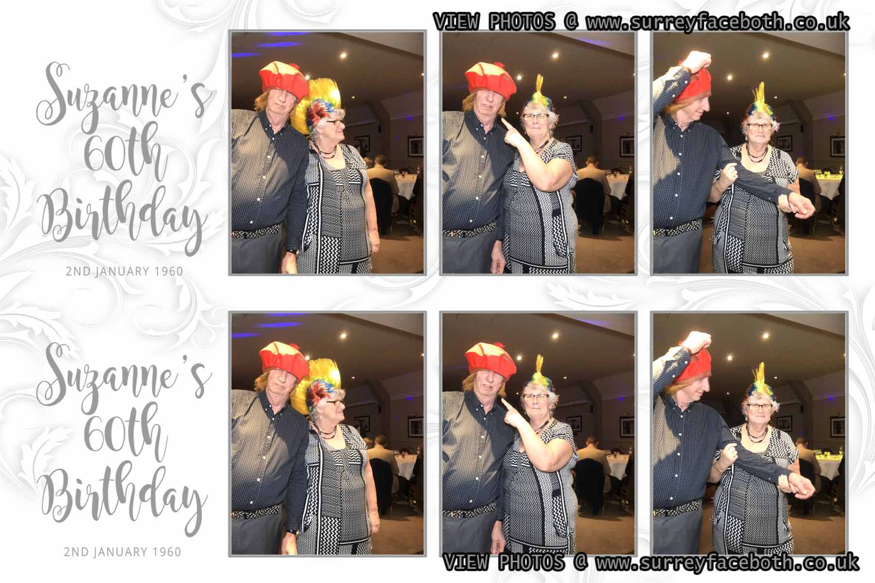 Suzanne's 60th Birthday | View more photos from the event at galleries.surreyfacebooth.co.uk/u/Surrey-FaceBooth/Suzannes-60th-Birthday